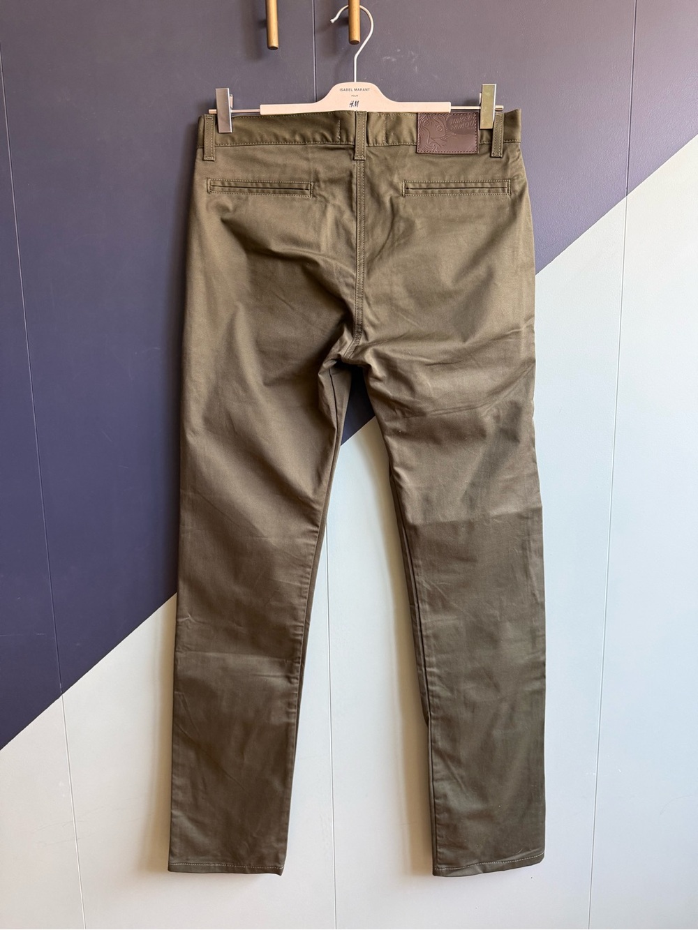 Naked & Famous Slim Chino, Khaki Green Stretch Twill, Size 31 x 31.5, EUC - Picture 2 of 11